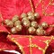 11" Red & Gold Velvet Poinsettia Stem - 10 Lifelike Petals, Elegant Holiday Décor, Perfect for Trees, Wreaths, Garlands - Christmas Accent (Set of 2) - 2024 Christmas Collection, Floral Home by Artificial Flowers